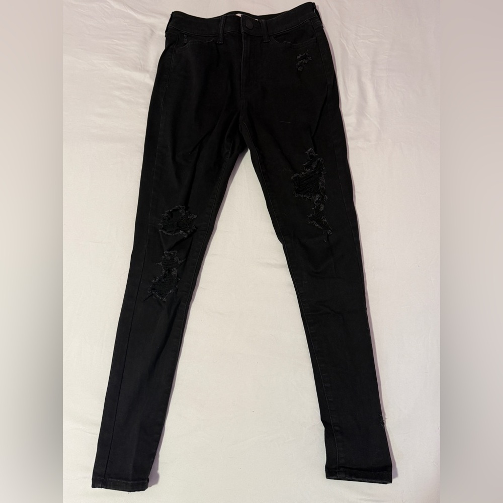 Women’s Black Ripped Jean Jeggings